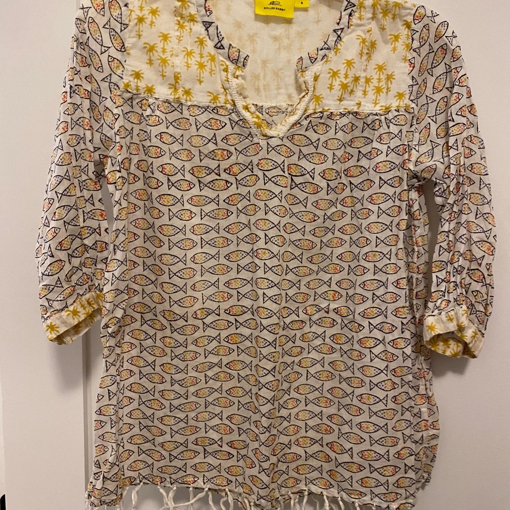 Roller Rabbit kids beach coverup size 8